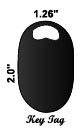 PROXIMITY KEY TAG BLACK   SEQ. NUMBERED w/FACILITY CODE - Accessories